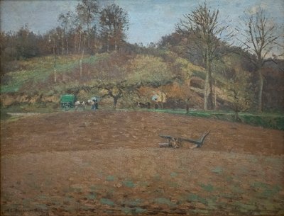Zaorana ziemia autorstwa Camille Pissarro