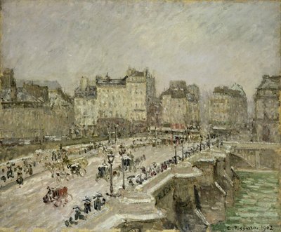 Pont Neuf, efekt śniegu, seria 2 autorstwa Camille Pissarro