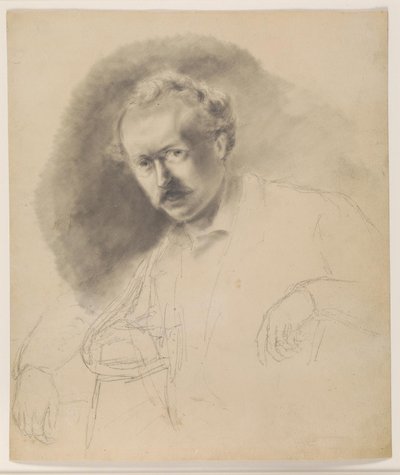 Portret malarza Fritza Melbye (1826-1869) autorstwa Camille Pissarro