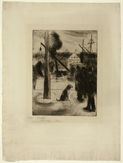 Spacer po Rouen: Cours Boieldieu autorstwa Camille Pissarro