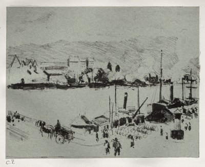 Quai Boieldieu w Rouen autorstwa Camille Pissarro