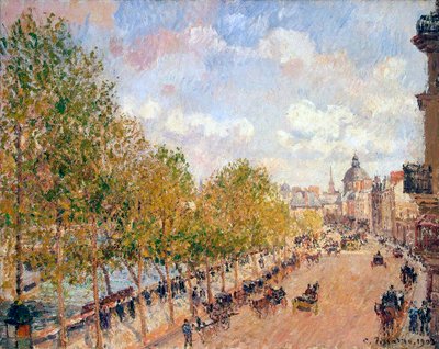 Quai Malaquais, Słoneczne popołudnie, 1903. autorstwa Camille Pissarro