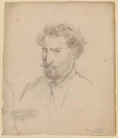Autoportret, profil w trzech czwartych po lewej stronie (Caracas (?) 1853/54) autorstwa Camille Pissarro
