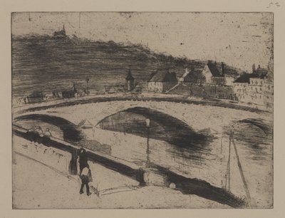 Kamienny Most w Rouen autorstwa Camille Jacob Pissarro