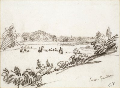 Studium ogrodów Kew, ok. 1890 r. autorstwa Camille Pissarro