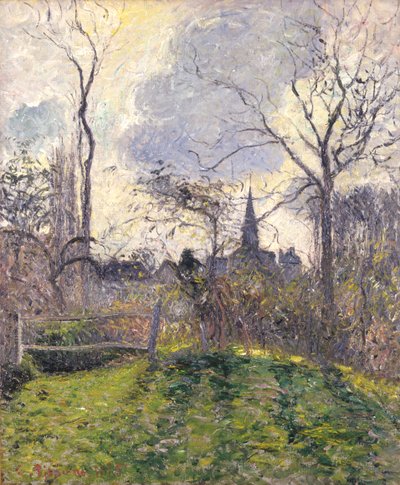 Dzwonnica w Bazincourt autorstwa Camille Pissarro