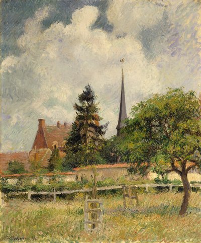 Kościół w Eragny autorstwa Camille Jacob Pissarro