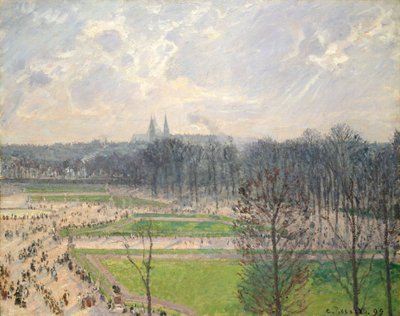 Ogród Tuileries w zimowe popołudnie autorstwa Camille Jacob Pissarro