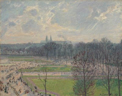 Ogród Tuileries w zimowe popołudnie, 1899. autorstwa Camille Jacob Pissarro