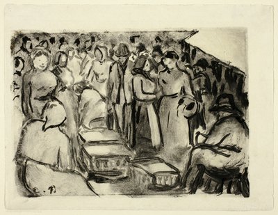 Sklep autorstwa Camille Pissarro