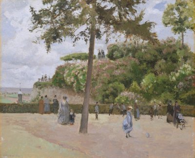 Ogród publiczny w Pontoise, 1874. autorstwa Camille Jacob Pissarro
