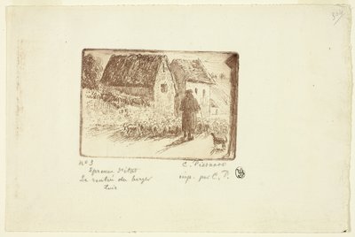 Powrót pasterza autorstwa Camille Pissarro