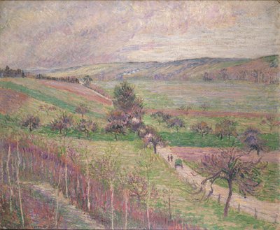 Droga Thierceville, wczesna wiosna, 1893 autorstwa Camille Pissarro