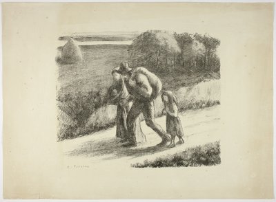Włóczędzy autorstwa Camille Pissarro