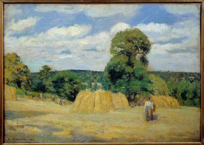 Żniwa w Montfoucault w Mayenne Obraz Camille Pissarro (1830-1903) 1876 Nd. 0,65x0,92 m Paryż, musee d