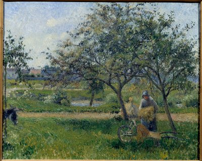 Taczka, sad Obraz Camille Pissarro (1830-1903) ok. 1881 r. Nd. 0,54x0,65 m Paryż, Musee d