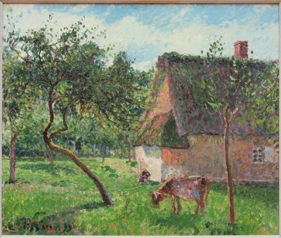 Teren zamknięty w Varengeville autorstwa Camille Pissarro