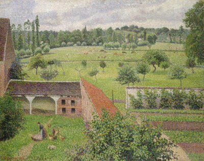 Widok przez okno, Eragny autorstwa Camille Jacob Pissarro