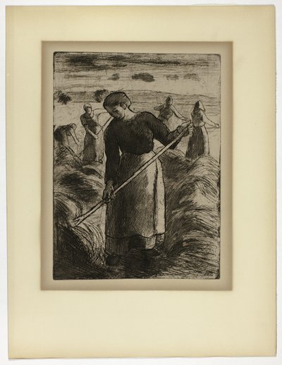 Kobieta Haymaker w Éragny autorstwa Camille Pissarro