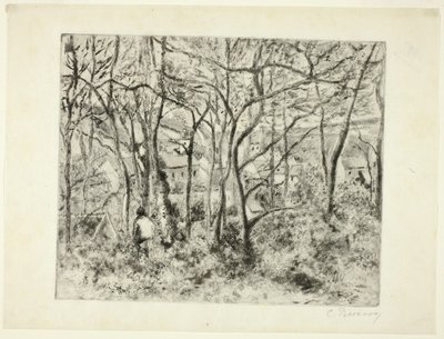 Lasy w Ermitażu autorstwa Camille Pissarro