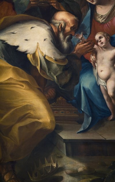 Adoracja Trzech Króli, fragment 3498488 autorstwa Camillo Procaccini