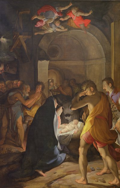 Adoracja pasterzy autorstwa Camillo Procaccini