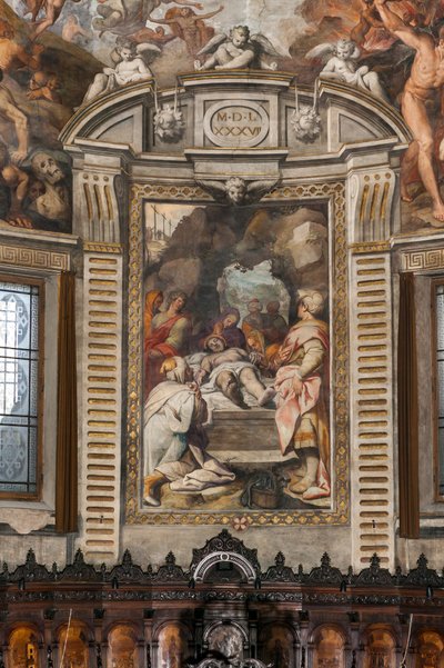 Opłakiwanie Chrystusa (fresk) autorstwa Camillo Procaccini