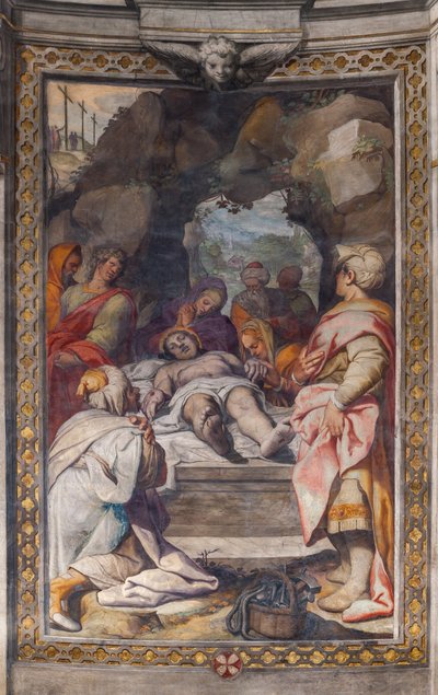 Opłakiwanie Chrystusa (fresk) autorstwa Camillo Procaccini