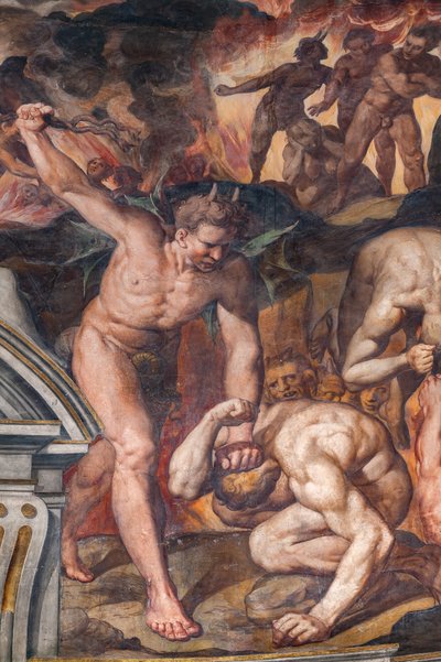 Sąd Ostateczny, detal (fresk) autorstwa Camillo Procaccini