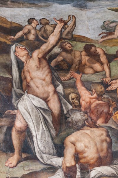 Sąd Ostateczny, detal (fresk) autorstwa Camillo Procaccini