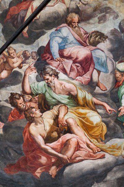 Sąd Ostateczny, detal (fresk) autorstwa Camillo Procaccini