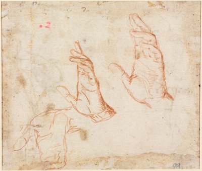 Studium rąk werso, c. 1590. autorstwa Camillo Procaccini