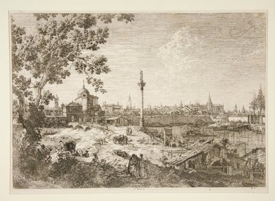 Wyimaginowany widok Padwy, z cyklu Weduta (Widoki) autorstwa Canaletto (Giovanni Antonio Canal)