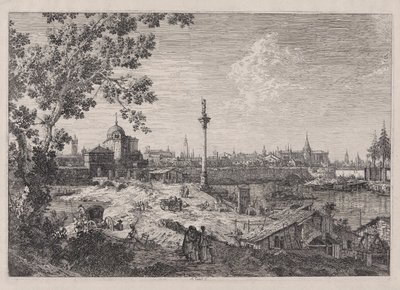 Wyimaginowany widok Padwy, z cyklu Weduta (Widoki) autorstwa Canaletto (Giovanni Antonio Canal)