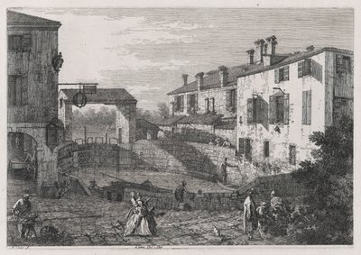 Le Porte Del Dolo (Zamki Dolo), z serii Vedute (Widoki) autorstwa Canaletto (Giovanni Antonio Canal)
