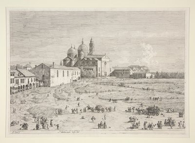 S. Giustina w Pr? della Valle, z serii Vedute (Widoki) autorstwa Canaletto (Giovanni Antonio Canal)