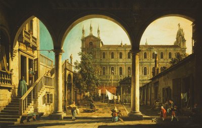 Capriccio z Scuola di San Marco w Wenecji z Palazzo Grifalconi-Loredan, autorstwa Giovanni Antonio Canal