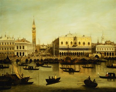 Widok na Molo z Bacino di San Marco, Wenecja, autorstwa Giovanni Antonio Canal