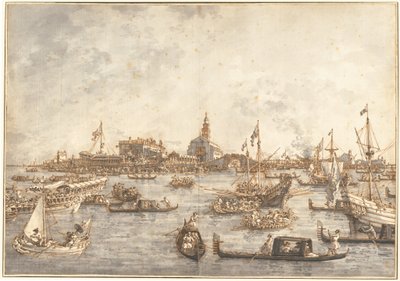 Festiwal Dnia Wniebowstąpienia w Wenecji autorstwa Canaletto
