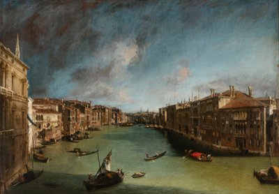 Grand Canal od Palazzo Balbi w kierunku Rialto autorstwa Canaletto