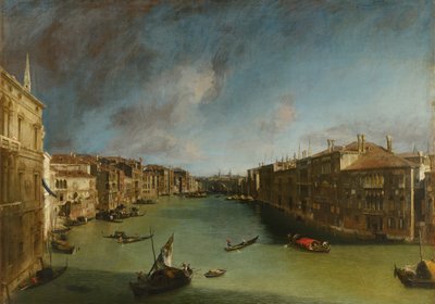 Grand Canal od Palazzo Balbi w kierunku Rialto autorstwa Canaletto
