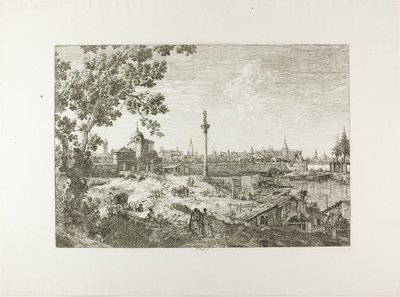 Wyimaginowany widok na Padwę, z Vedute autorstwa Canaletto