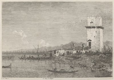 Wieża Malghera autorstwa Canaletto