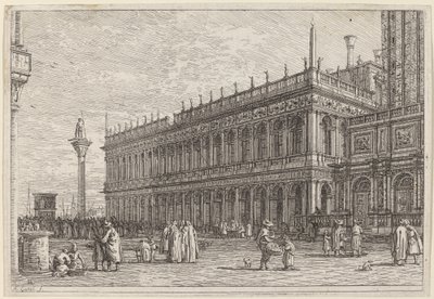 Księgarnia. V. autorstwa Canaletto