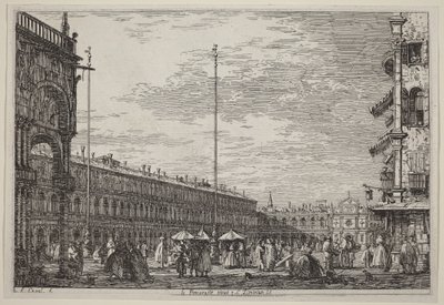 Procuratie Nuove i San Geminiano, V. autorstwa Canaletto