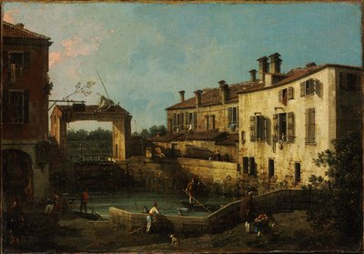 Blokada w pobliżu Dolo autorstwa Canaletto