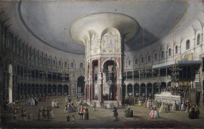 Londyn: Wnętrze Rotundy w Ranelagh autorstwa Canaletto