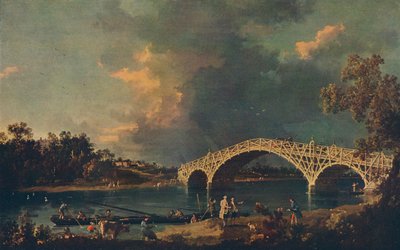 Stary most Walton, 1754 autorstwa Giovanni Antonio Canal