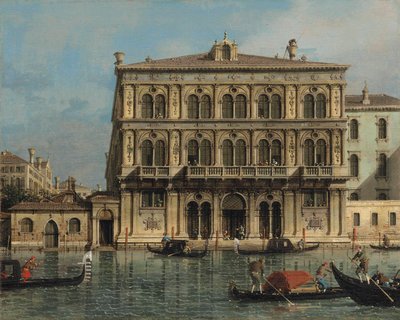 Palazzo Vendramin-Calergi, nad Wielkim Kanałem, Wenecja autorstwa Canaletto