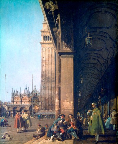 Piazza San Marco i Kolumnada, 1756 autorstwa Giovanni Antonio Canal
